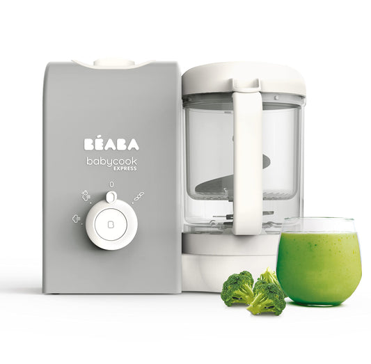 Béaba Babycook Express 4-in-1 Baby Food Maker, 1250 ml, velvet gray