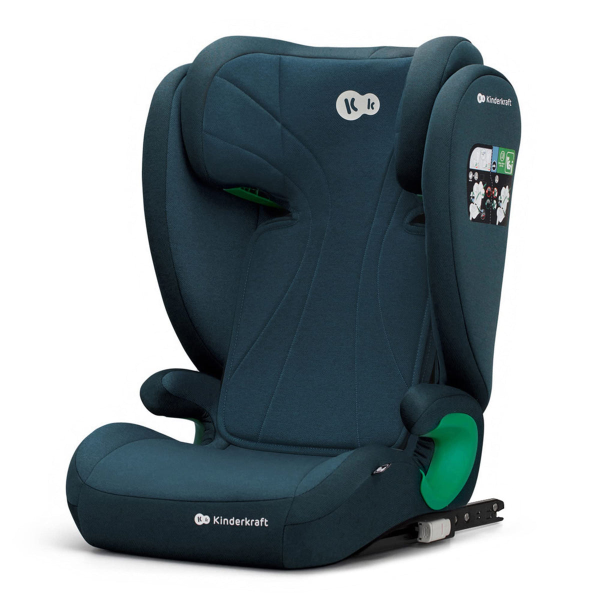Kinderkraft JUNIORFIX2 turvatool 100–150 cm, ISOFIX, sinine
