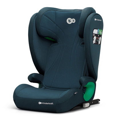 Kinderkraft JUNIORFIX2 turvatool 100–150 cm, ISOFIX, sinine