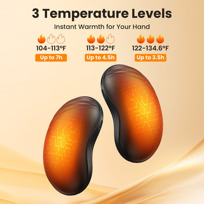 Laetav magnetiga käesoojendaja sõrmevurriga, 2 tk (2 x 3000 mAh), must