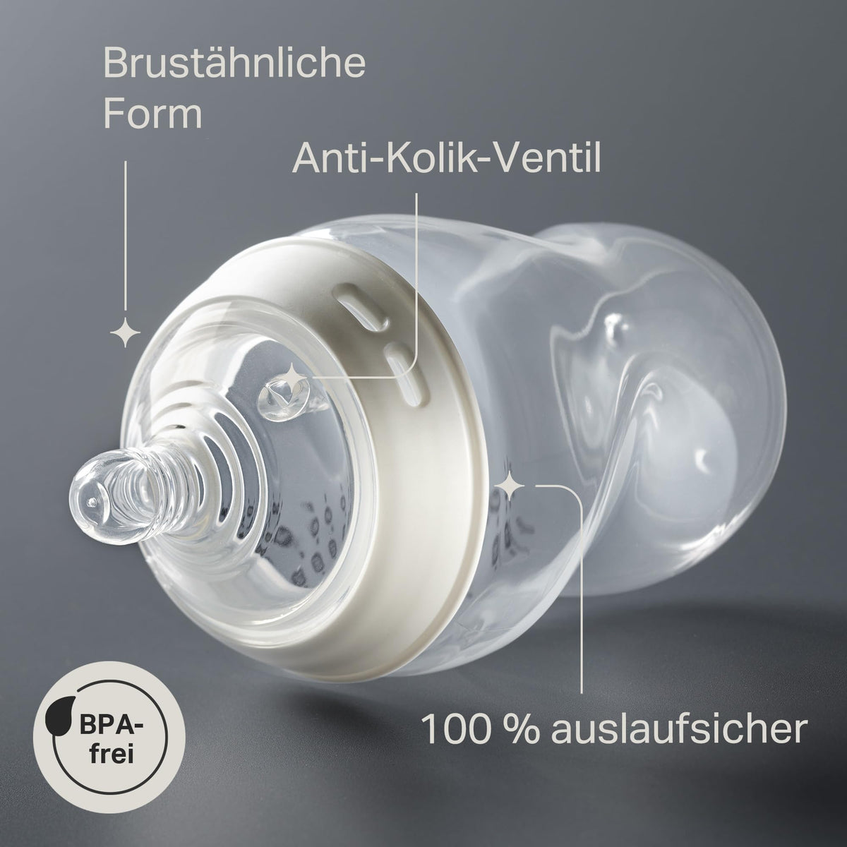 Tommee Tippee Natural Start anti-koolik lutipudel 260 ml, 2 tk