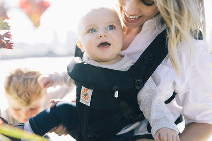 Ergobaby Omni 360 Cool Air Mesh ergonomic baby carrier, 0–3 years, 4 carrying positions, Onyx Black