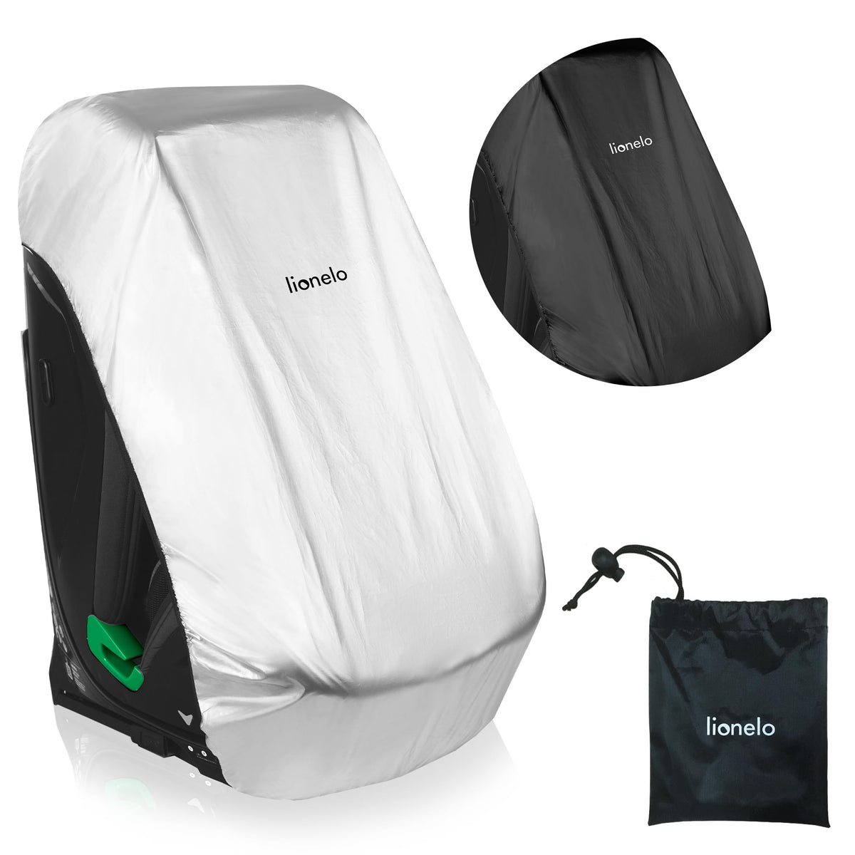 Lionelo THERMALCOVER universaalne turvatooli kate, hõbedane