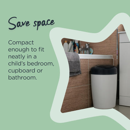 Tommee Tippee Simplee Sangenic diaper bin, grey
