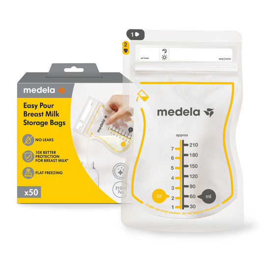 Medela Easy Pour rinnapiima säilituskotid 210 ml, 50 tk
