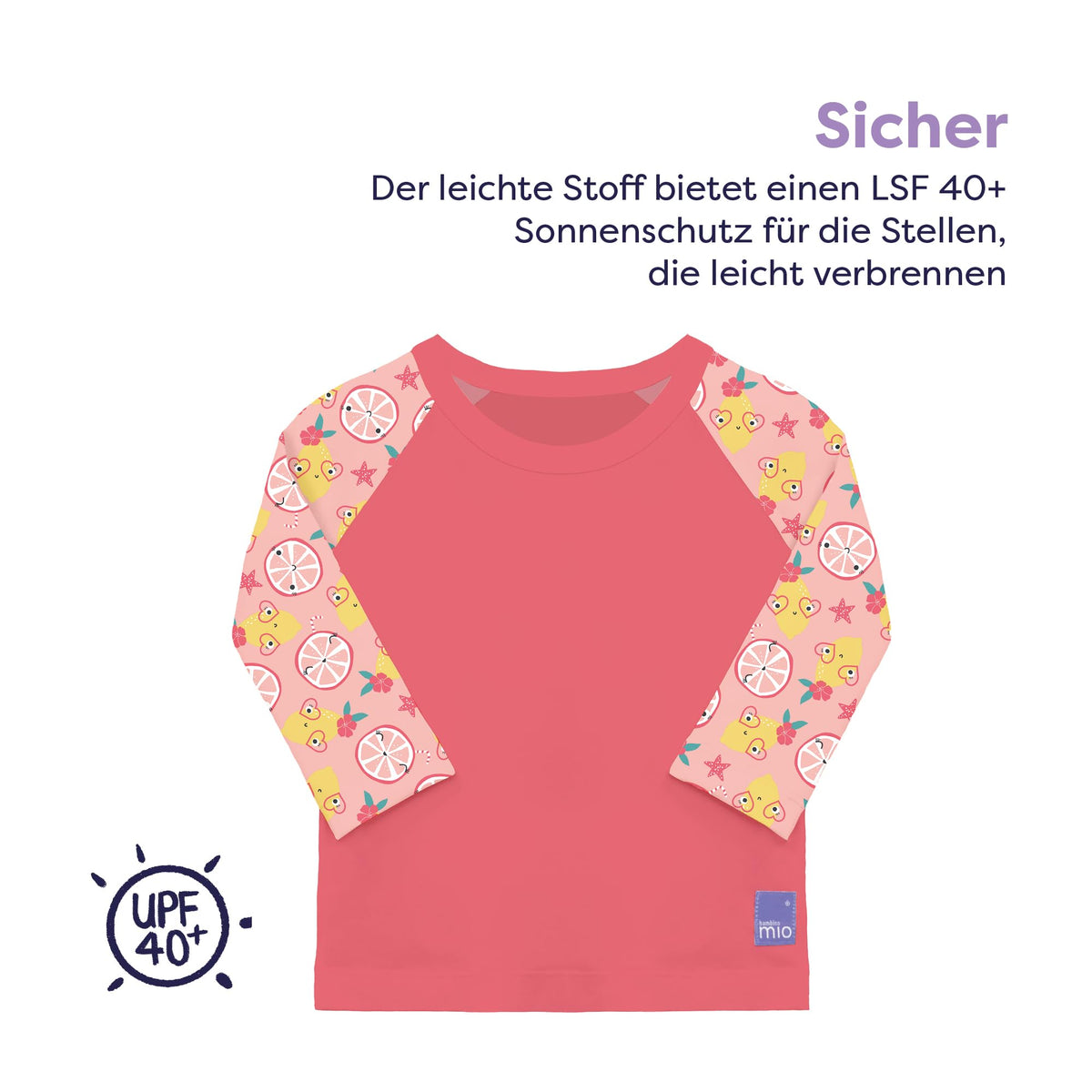 Bambino Mio pikkade varrukatega UV-kaitsega ujumissärk SPF 40+ 1–2 a
