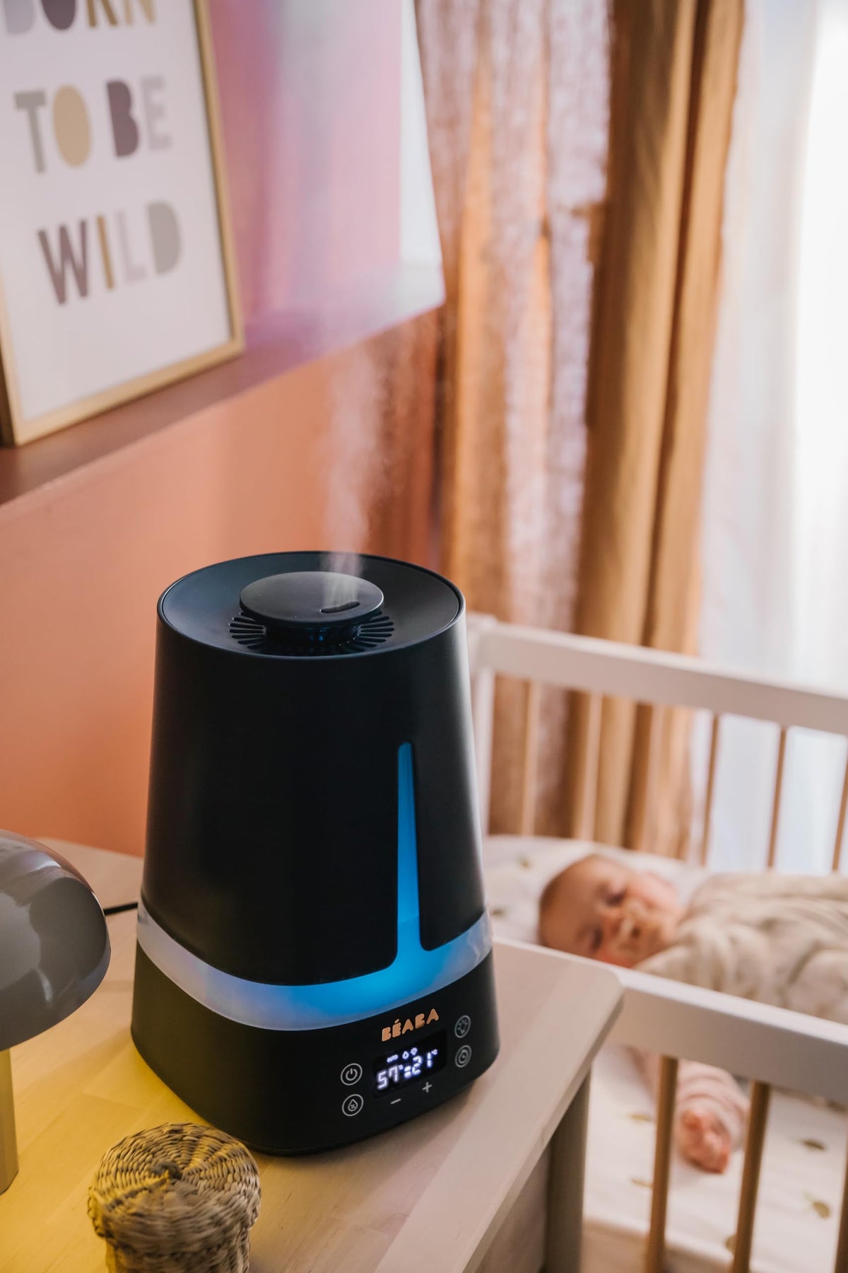Béaba Zen Air humidifier with night light, 4 L, blue
