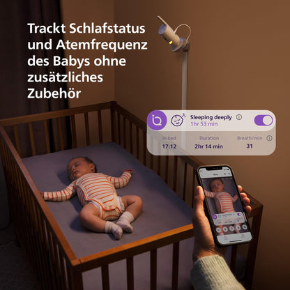 AVENT Premium Connected beebimonitor kaameraga SCD973/26, valge