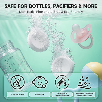 COZYPEPE baby bottle cleaning tablets for bottle washers and sterilisers, enzyme formula, 30 pcs