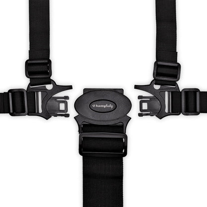 HOMYBABY® universal 5-point safety harness for high chair, black
