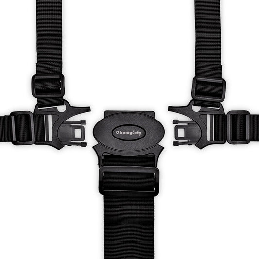 HOMYBABY® universal 5-point safety harness for high chair, black