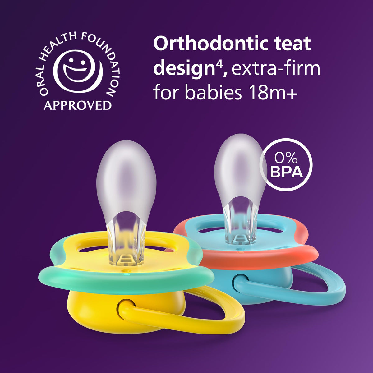 Philips Avent Ultra Air Day & Night lutt 18+ kuud, helendav, 2 tk (ahv & konn)
