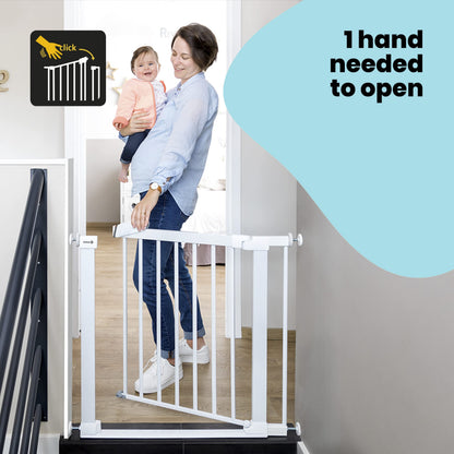 Safety 1st Flat Step turvavärav, 73–80 cm, valge