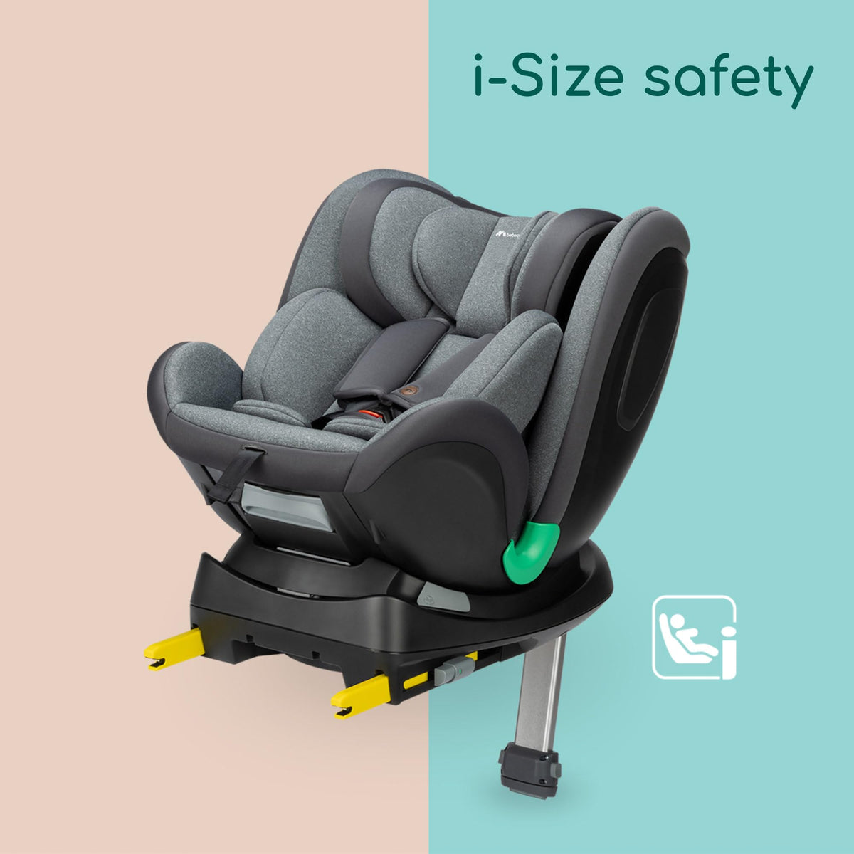 Bebeconfort RevolveFix Plus 360 i-Size pööratav turvatool 40–150 cm (0–12 a), hall
