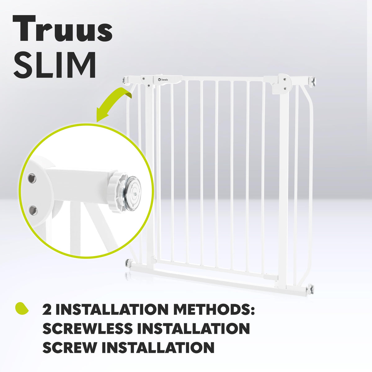 Lionelo Truus Slim turvavärav 75–105 cm, puurimiseta paigaldus