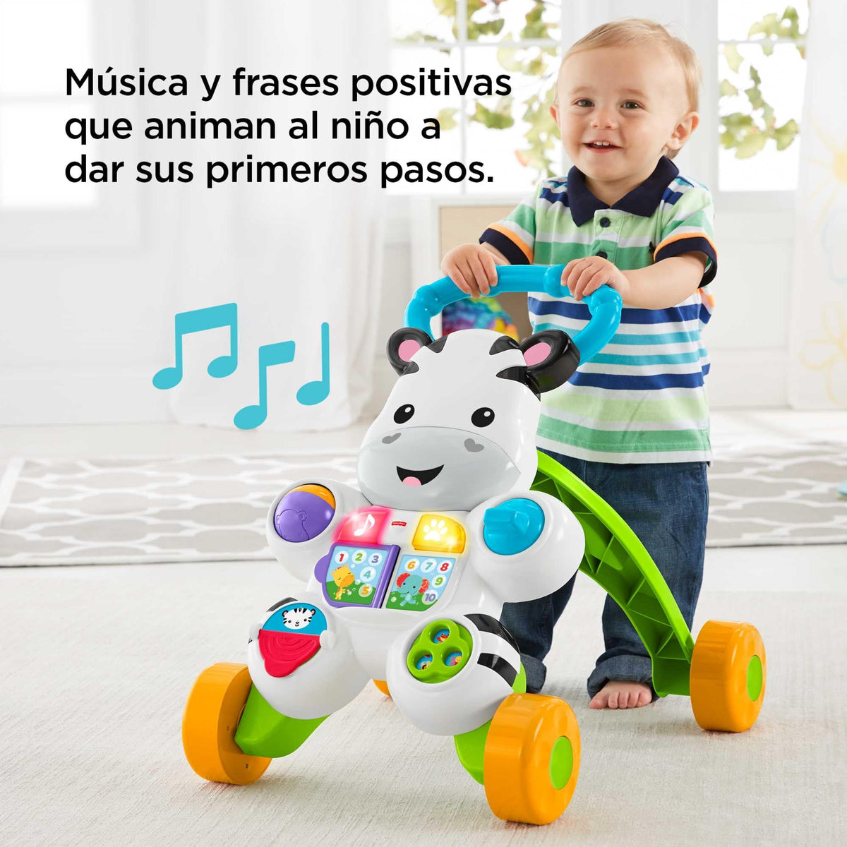 Fisher-Price Learn with Me Zebra käimistugi, muusikaline tegevusmänguasi, alates 6 kuust