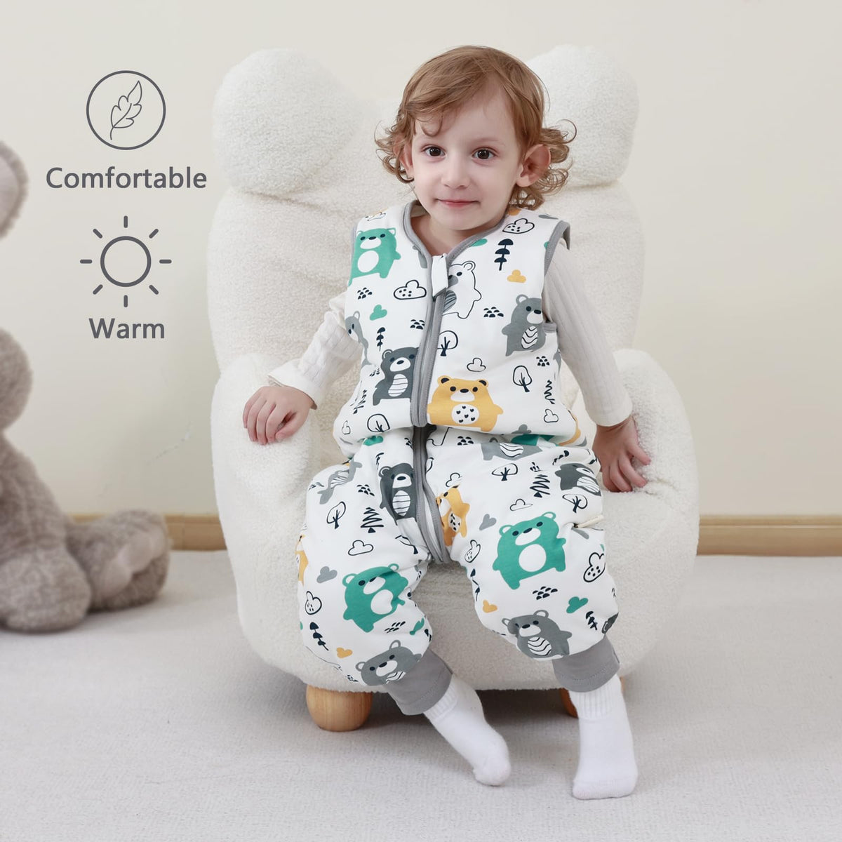 Mosebears beebi magamiskott TOG 2.5, 3-4A, orgaanilisest puuvillast – Bear
