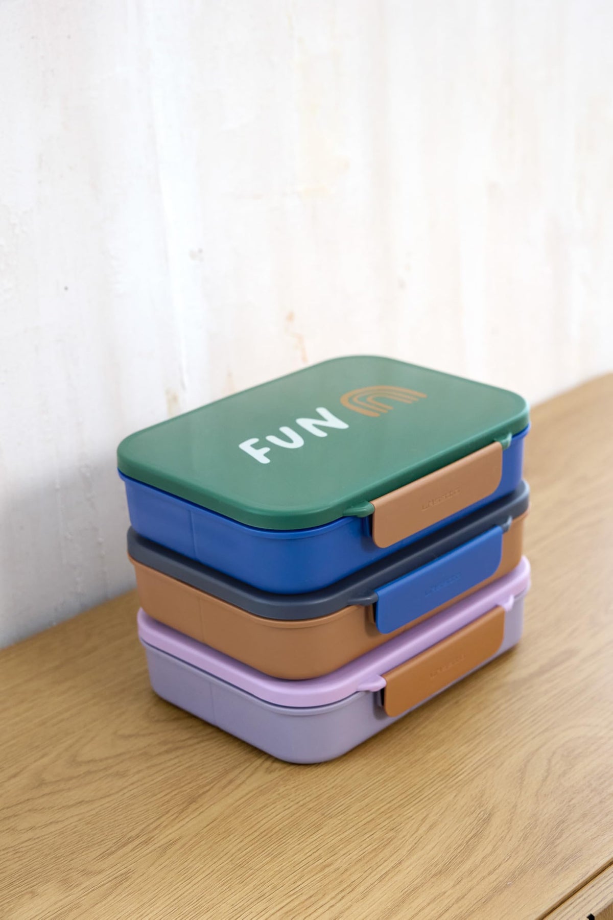 LÄSSIG Little Gang “Rainbow Green” kids' snack box