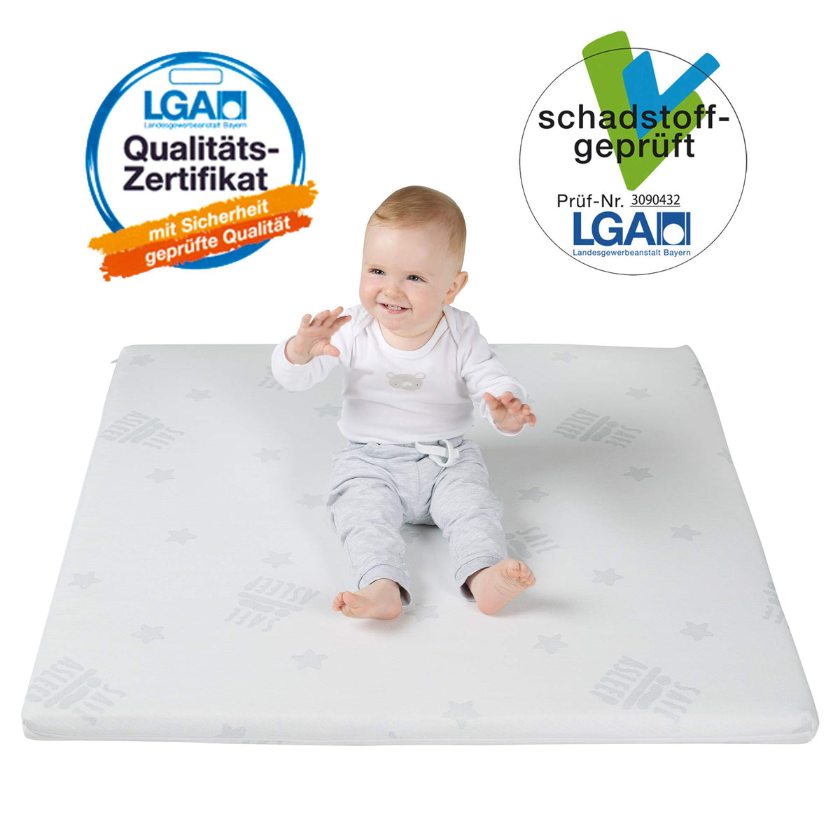 Roba Safe Asleep AIR madrats 75 × 100 cm, valge