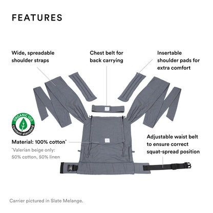 Stokke Limas baby carrier, 0–3 years, grey