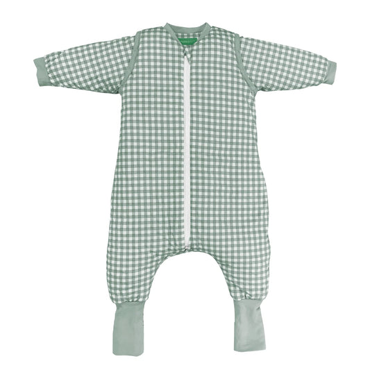 Molis & Co sleeping bag with feet, TOG 2.5, with removable sleeves and socks, 100 cm, Mint Tea