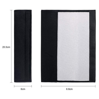 URAQT seat belt padding cushions, 2 pcs, black
