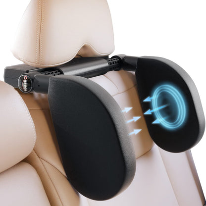 Oasser adjustable car headrest for children and adults, black
