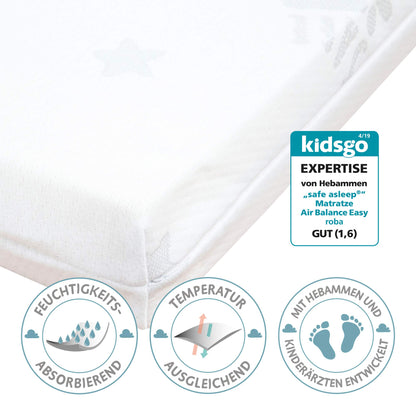 Roba Safe Asleep AIR madrats 75 × 100 cm, valge