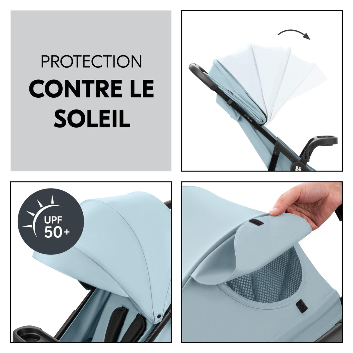 Hauck Shop N Care Compact stroller, up to 25 kg, Dusty Blue