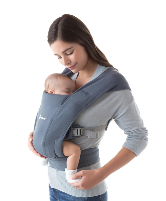 Ergobaby Embrace newborn baby carrier, soft and ergonomic, Oxford Blue