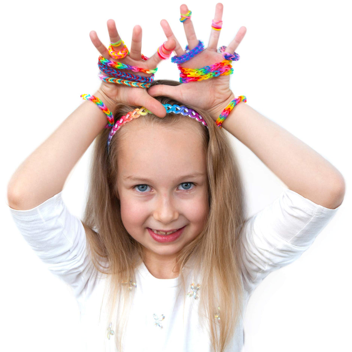 Blinky Loom® XXL creative rubber bands set, 5200 bands and 24 colors