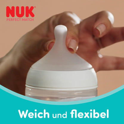 NUK Perfect Match lutipudel Tigger, 260 ml, 3+ kuud, temperatuurinäidikuga