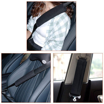 URAQT seat belt padding cushions, 2 pcs, black
