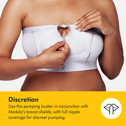 Medela Hands Free Pumping Bustier käed-vabad rinnapumba rinnahoidja, nahatoon