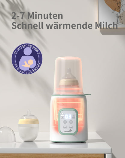 GROWNSY 8-in-1 fast bottle warmer