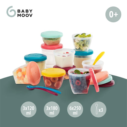 Babymoov Babybols toidunõude komplekt, 15-osaline, A004310, mitmevärviline