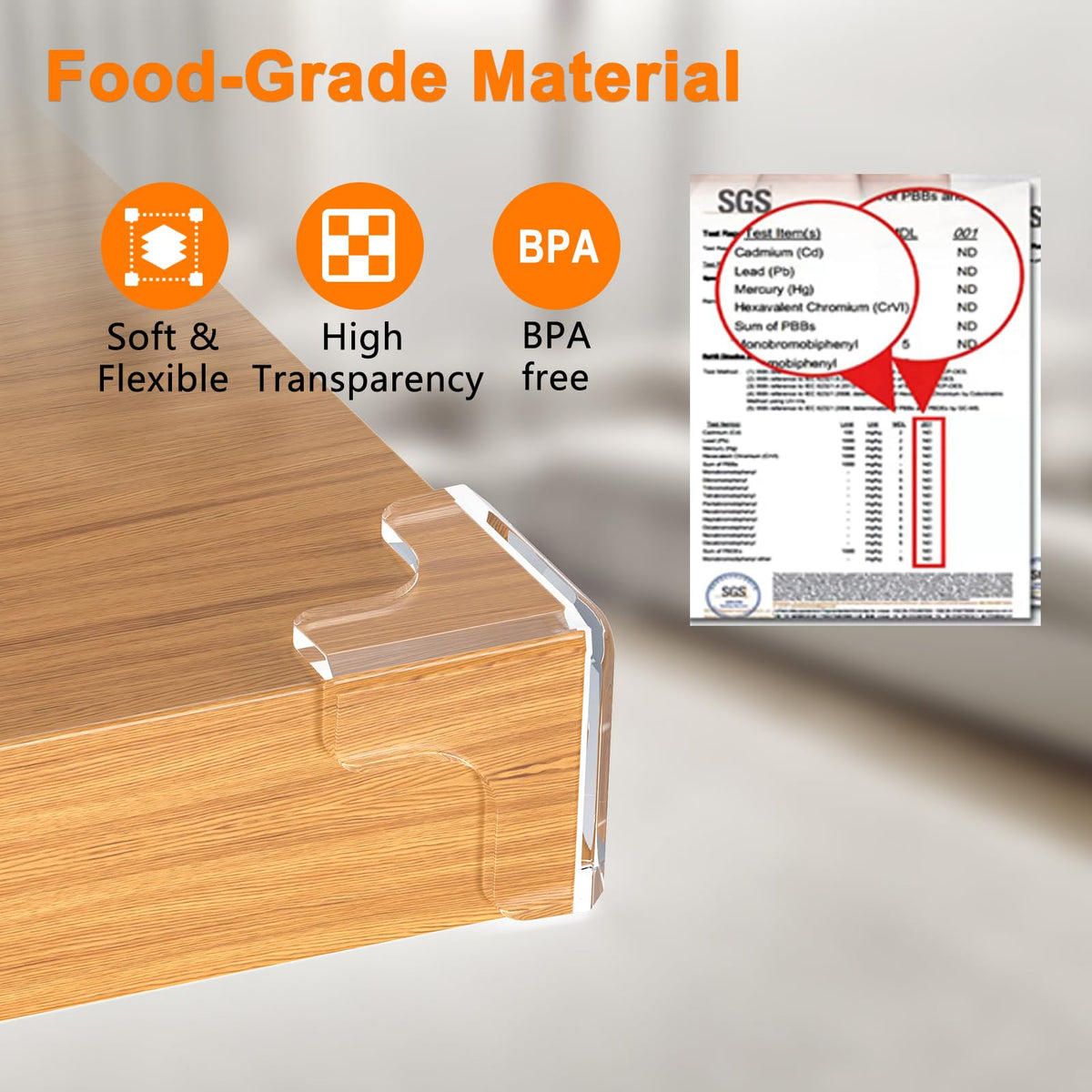 E-PROUSE transparent corner protectors, 12 pcs, pre-adhesive and strong adhesion