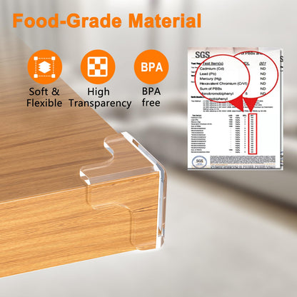 E-PROUSE transparent corner protectors, 12 pcs, pre-adhesive and strong adhesion