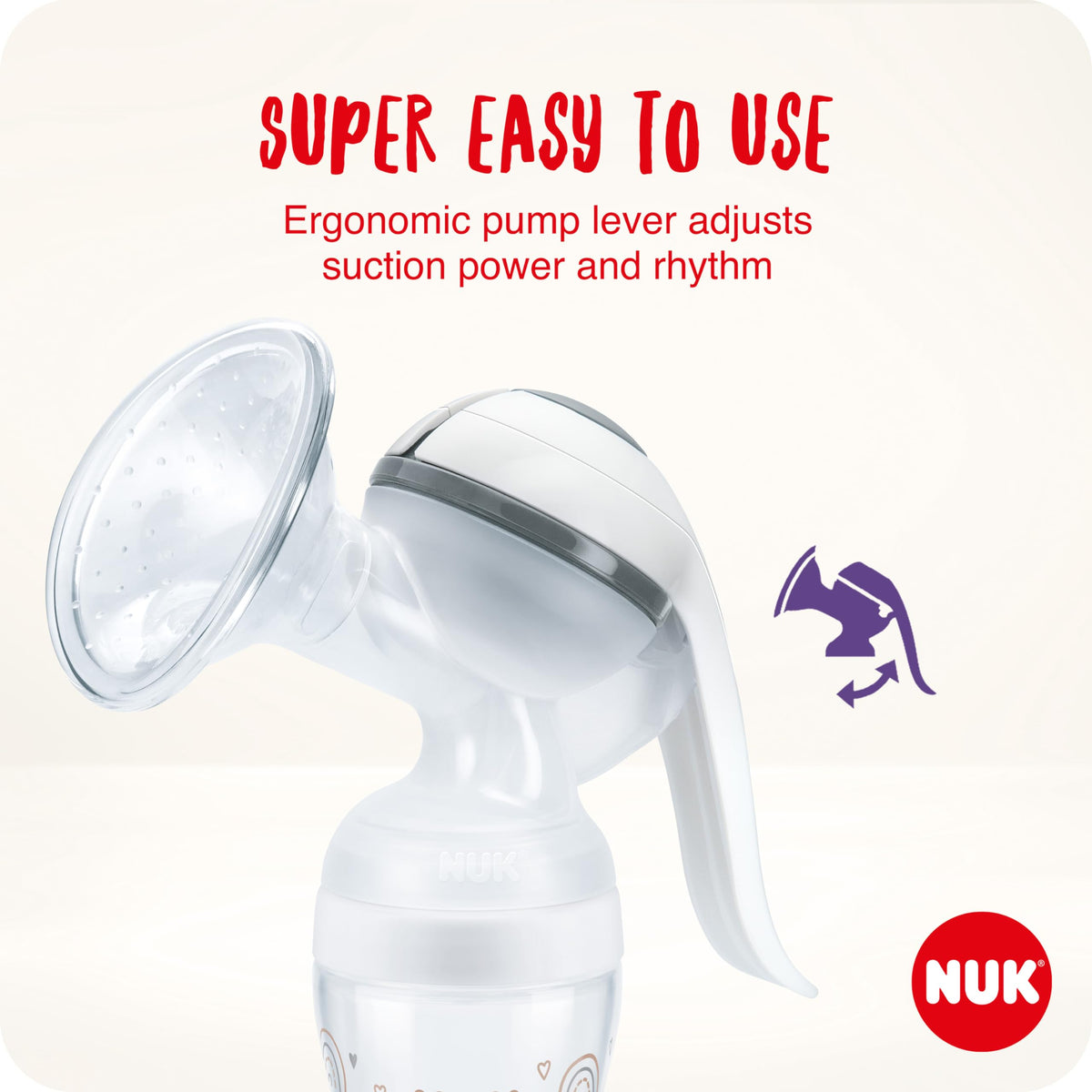 NUK manuaalne rinnapump silikoonpadjaga + Perfect Match lutipudel 150 ml