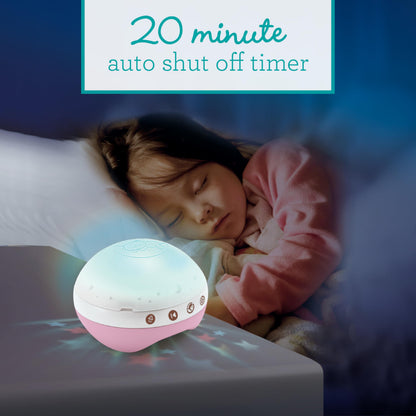Infantino 3-in-1 projector music crib carousel Dusty Rose