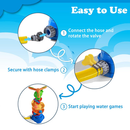 Pleafind 3-in-1 water play set for kids – helicopter, ball fishing, and dolphin game