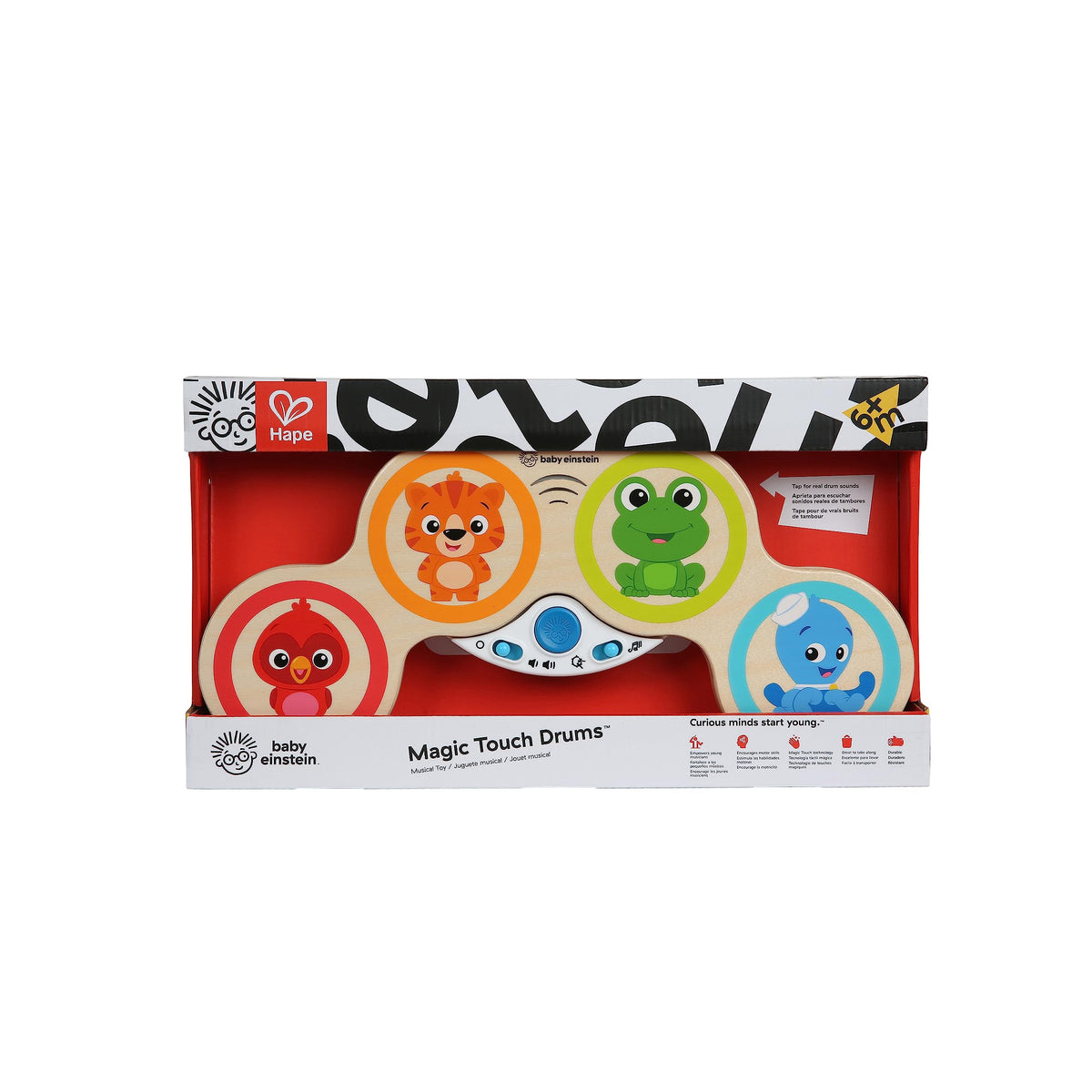 Baby Einstein Magic Touch wooden drum toy, from 6 months old