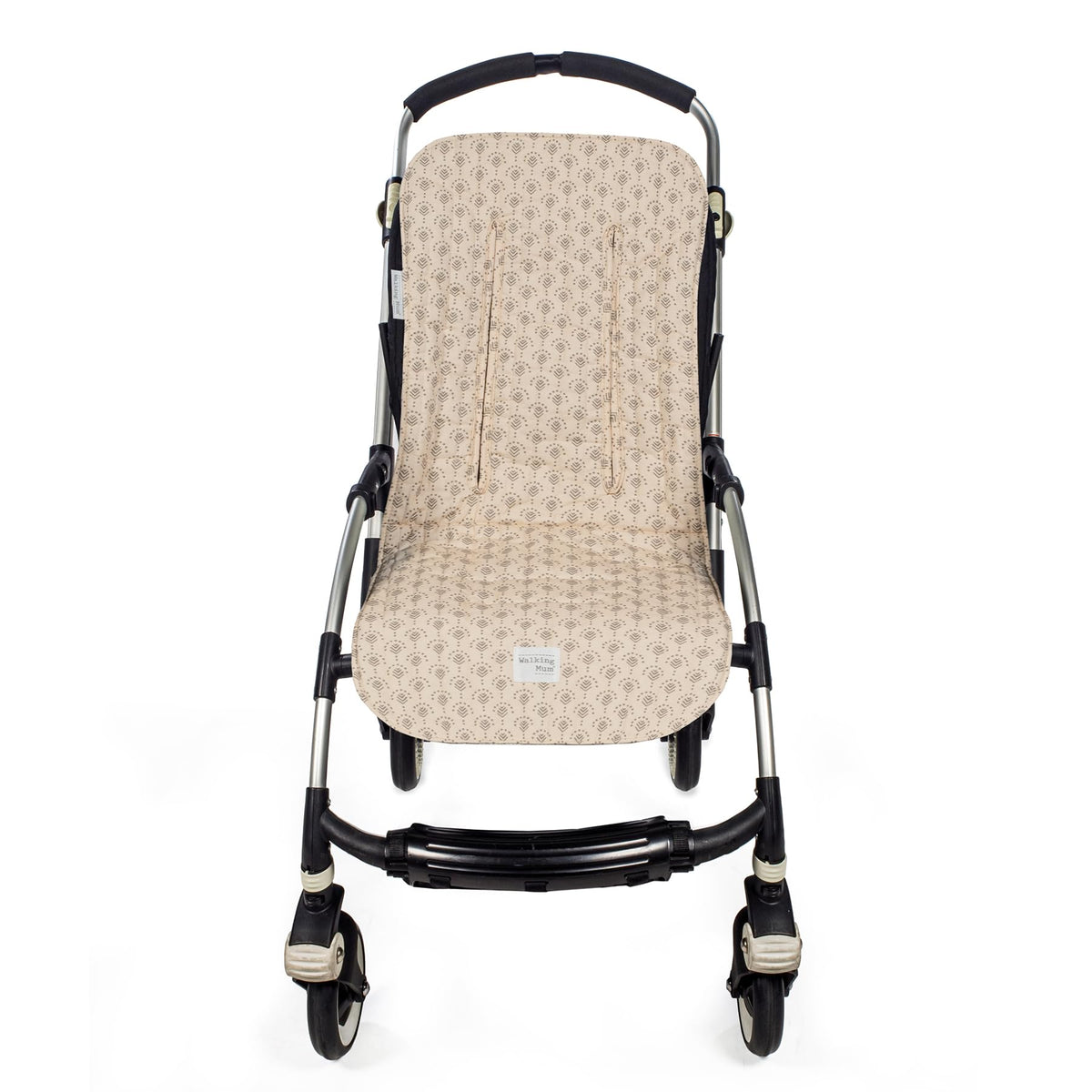 Universally compatible stroller seat cover Walking Mum "Indian Sand", breathable and washable