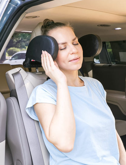 Oasser adjustable car headrest for children and adults, black