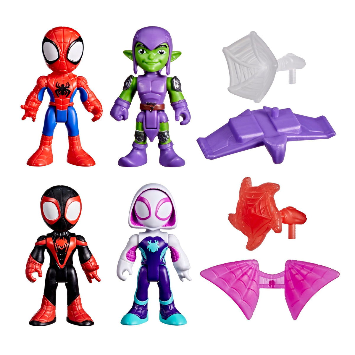 Marvel Spidey ja tema imelised sõbrad tegelaskujude komplekt, 4 figuuri