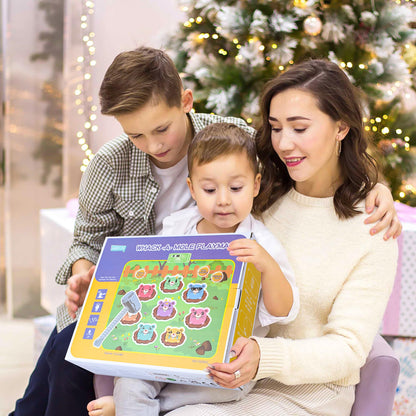 SKERITO 2-in-1 interactive mole game "Whack-a-mole" with sounds and lights, green