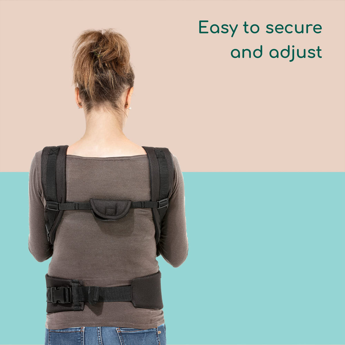 Bebeconfort Go4 baby carrier, adjustable, 0–3.5 years, black/grey