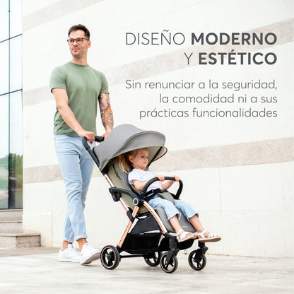 KikkaBoo EDEN lightweight stroller with automatic folding, beige, up to 22 kg