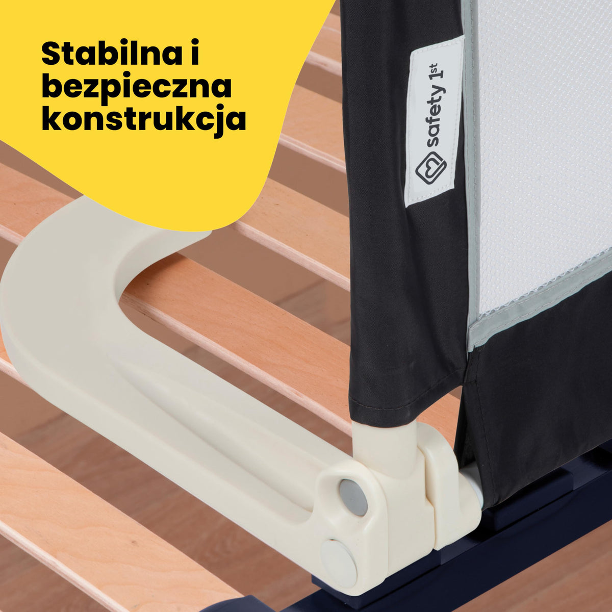 Safety 1st kokkupandav voodipiire, 109 × 42 cm, tumehall