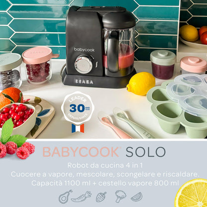 Béaba Babycook Solo 4-in-1 blender-steamer – 1100 ml, black